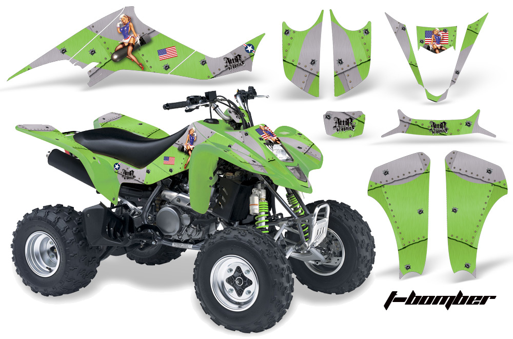 Kawasaki KFX 400 03-08 Graphics TBomber Green